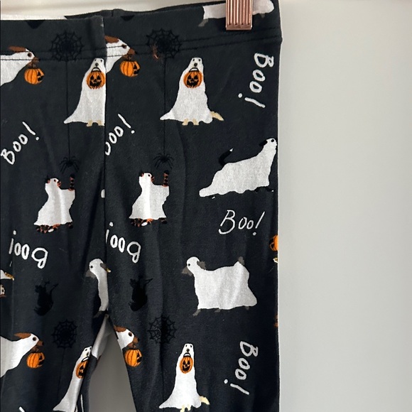 Old Navy Kids Halloween Ghost Puppies Pajama Set - Black and White - Picture 4 of 5